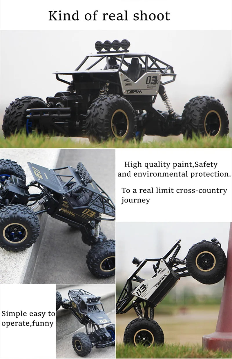 Best 4WD Remote Control Off-Road Trucks with LED Lights for Kids' Gifts