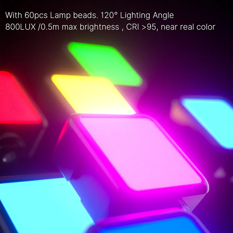 Enhance Your Photography with Full Color RGB LED Video Light (2500K-9000K, 800LUX)