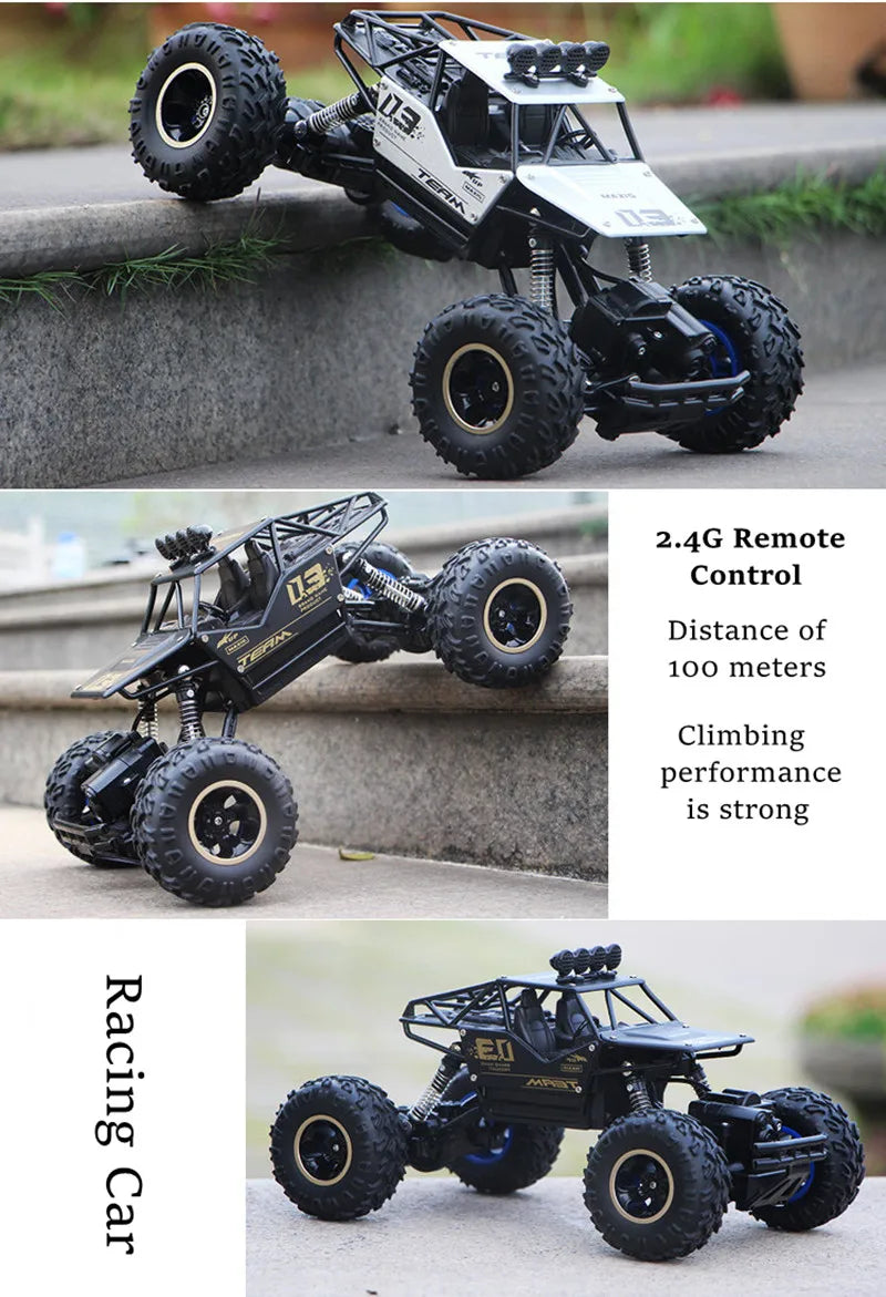 Best 4WD Remote Control Off-Road Trucks with LED Lights for Kids' Gifts