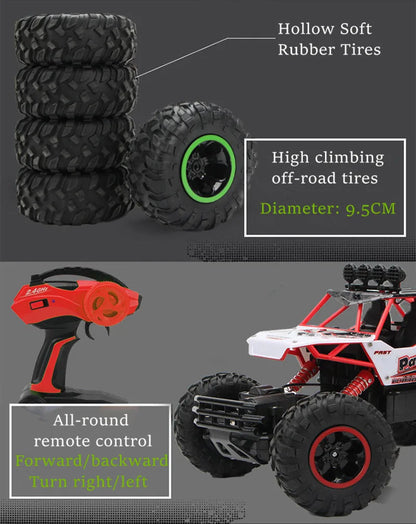 Best 4WD Remote Control Off-Road Trucks with LED Lights for Kids' Gifts