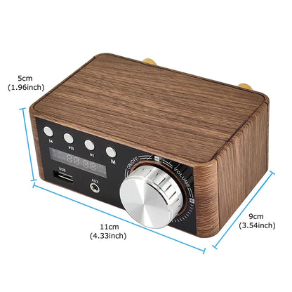 Ultimate Home & Car Audio: Bluetooth 5.0 Mini HiFi Amplifier with USB/AUX In