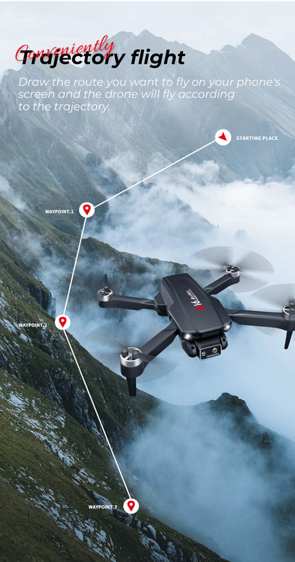 H16 GPS Professional Drone: Brushless Motors & Laser Obstacle Avoidance for RC Enthusiasts