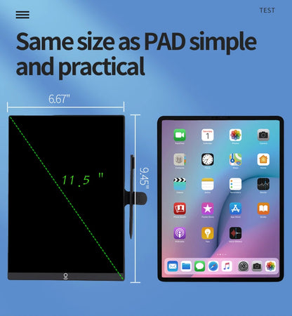 Effortless Work & Study with 11.5 Inch LCD Drawing Board | Premium Leather Case Included