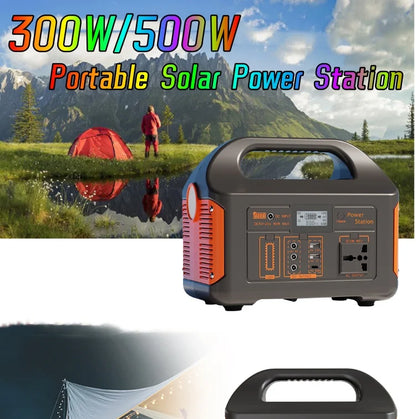 Portable 500W Power Station: The Ultimate 110V/220V Solar Generator for Camping and Home