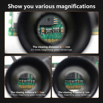 Discover Adjustable 2XLED Eyewear for Jewelers: Magnify with Lenses Up to 23X