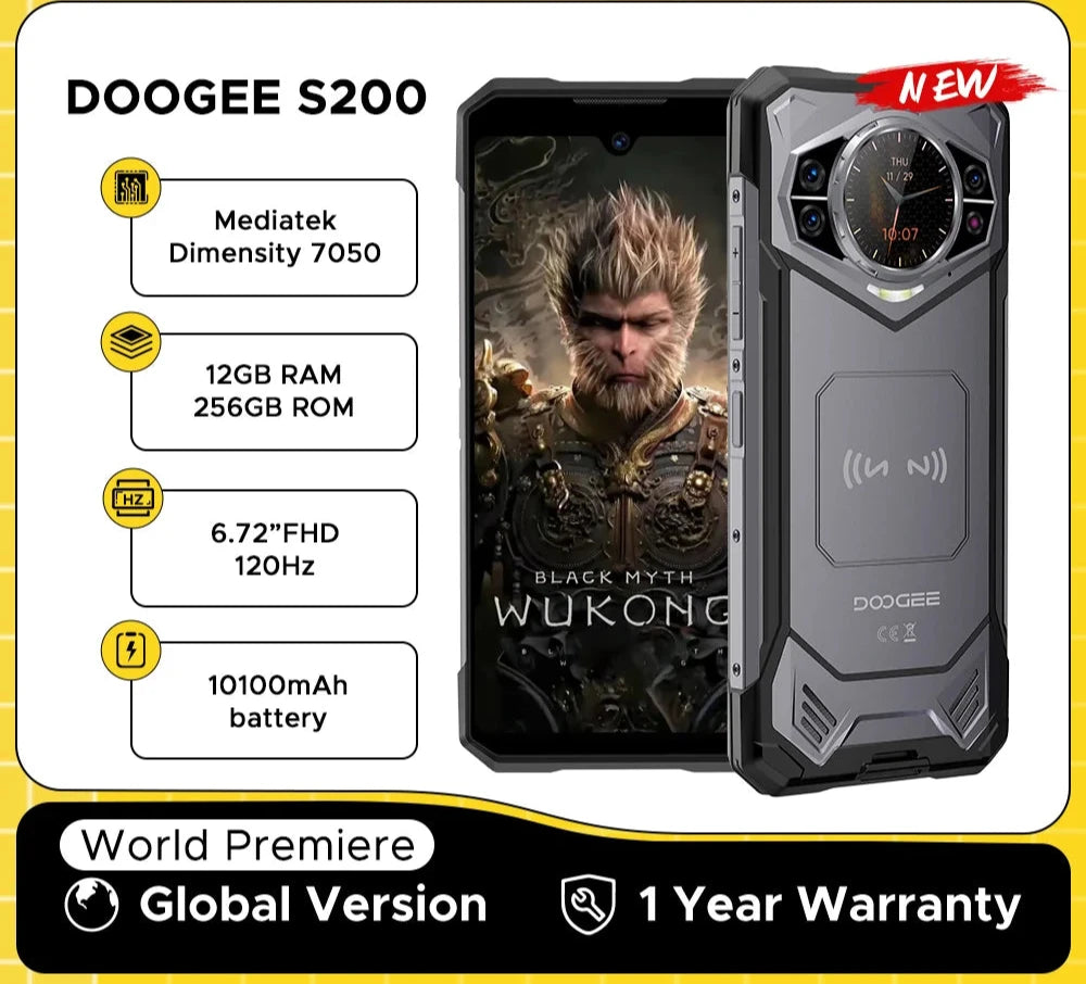 Stay Connected Anywhere: World Premiere S200 5G Rugged Phone Featuring Android 14 & NFC