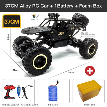 Best 4WD Remote Control Off-Road Trucks with LED Lights for Kids' Gifts