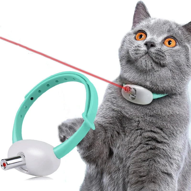 Enhance Your Cat's Playtime with the Smart Laser Teasing Collar