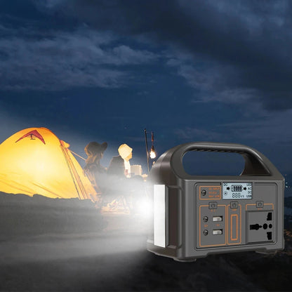 Portable 500W Power Station: The Ultimate 110V/220V Solar Generator for Camping and Home