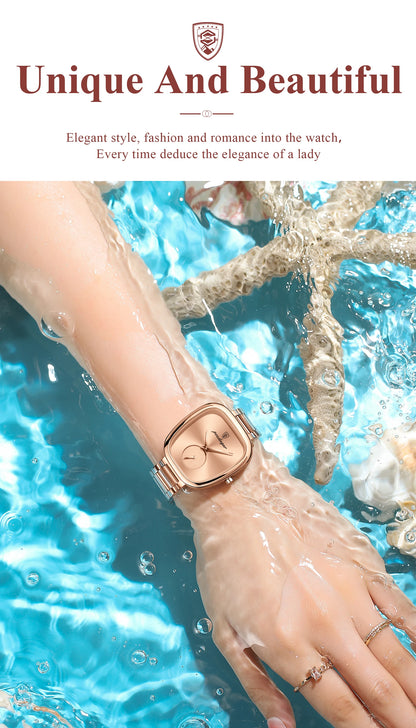 Luxury Ladies Watches: High-Quality Waterproof Stainless Steel Quartz Designs