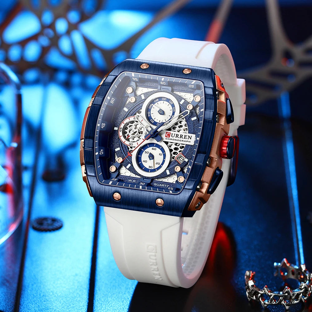 Find the Perfect Men's Luxury Square Quartz Watch: Waterproof & Luminous