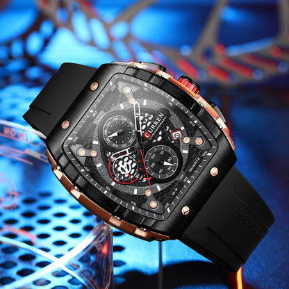 Find the Perfect Men's Luxury Square Quartz Watch: Waterproof & Luminous