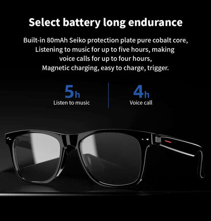 Upgrade Your Audio with 2 In 1 Headset Smart Glasses: Bluetooth, AI Voice, and Waterproof Features