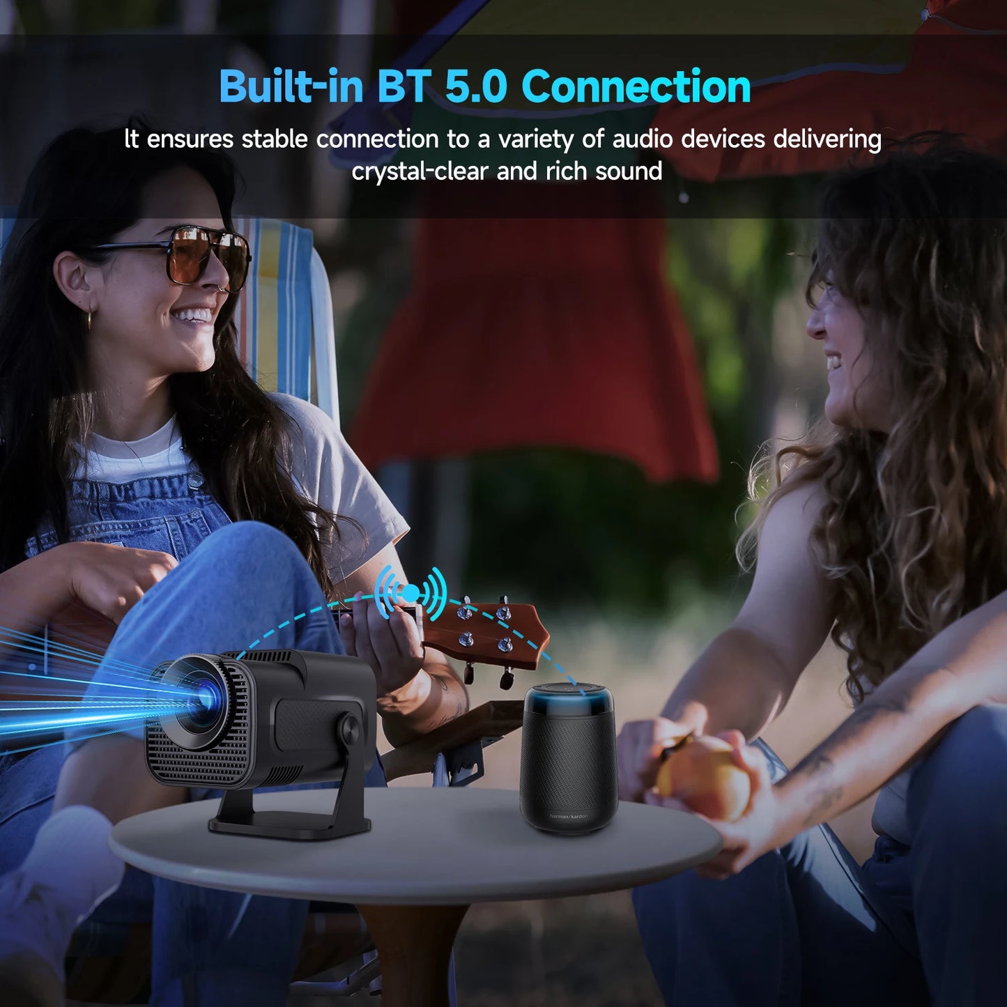 Discover the Versatile 180° Rotable HY320 Cinema Projector with BT5.0