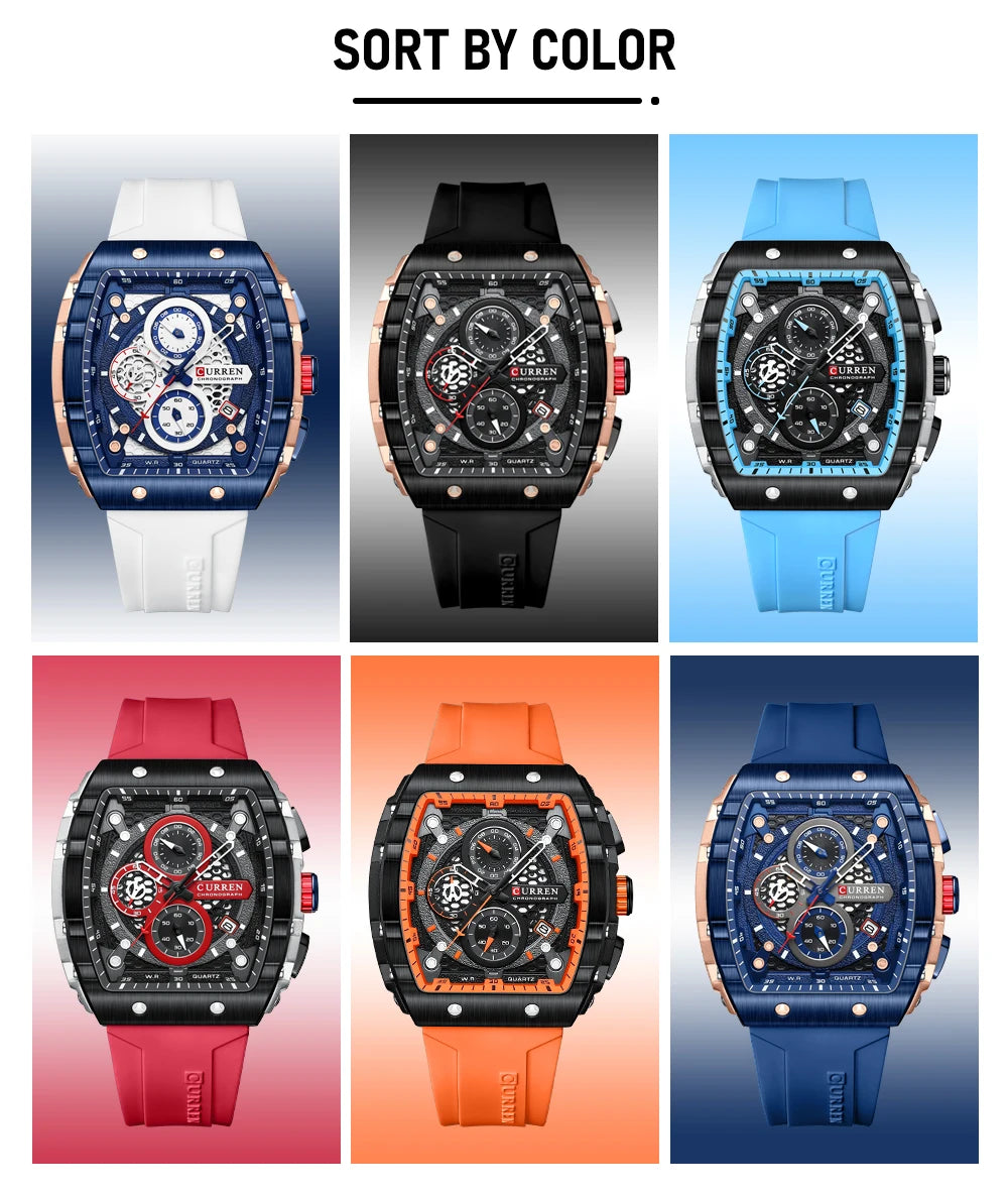 Find the Perfect Men's Luxury Square Quartz Watch: Waterproof & Luminous