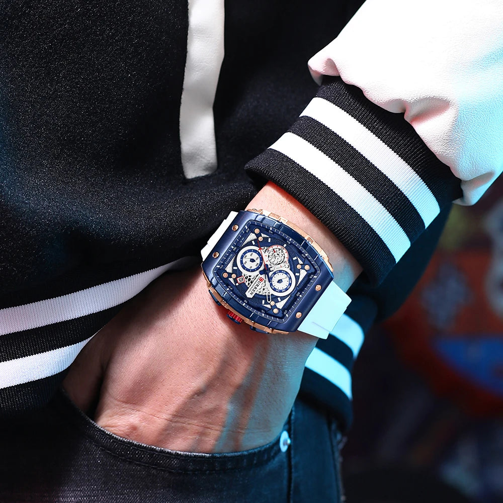 Find the Perfect Men's Luxury Square Quartz Watch: Waterproof & Luminous