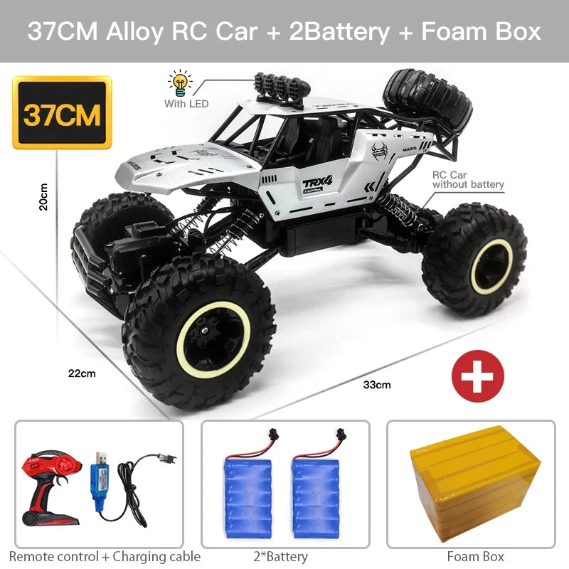 Best 4WD Remote Control Off-Road Trucks with LED Lights for Kids' Gifts