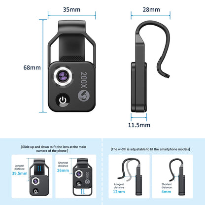 Unleash Precision in Jade Appraisal: MS002 Professional Microscope Lens for iPhones or Android Phones