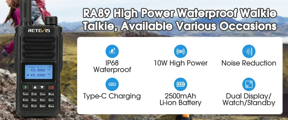 Top 10W Walkie Talkies for Long Range Communication & Waterproof Durability