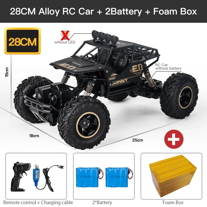 Best 4WD Remote Control Off-Road Trucks with LED Lights for Kids' Gifts