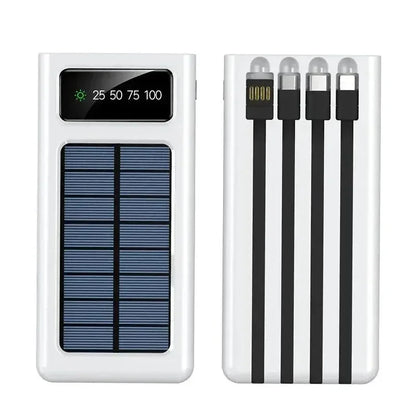 4-in-1 200000mAh Solar Power Bank: Ultimate Fast Charging for Xiaomi & iPhone