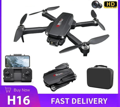 H16 GPS Professional Drone: Brushless Motors & Laser Obstacle Avoidance for RC Enthusiasts