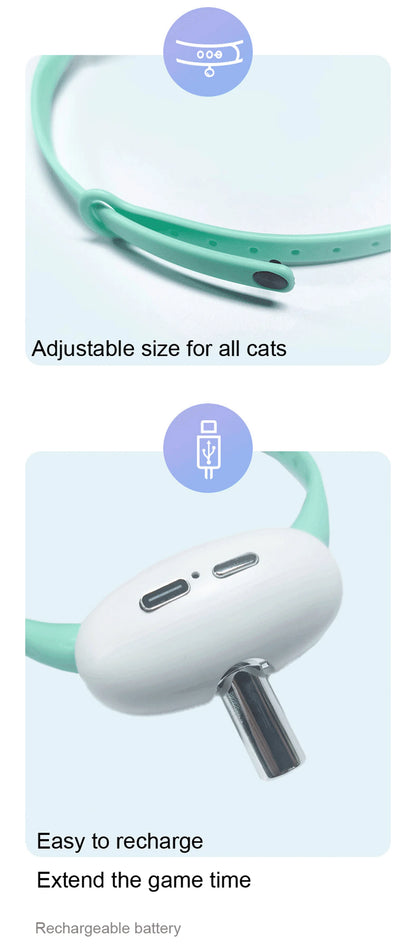 Enhance Your Cat's Playtime with the Smart Laser Teasing Collar