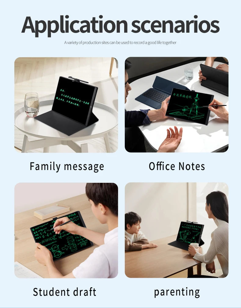 Effortless Work & Study with 11.5 Inch LCD Drawing Board | Premium Leather Case Included