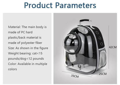 Top Breathable Transparent Pet Backpack for your Cats: Travel in Style