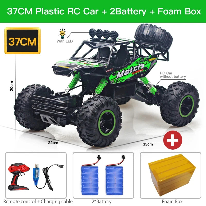 Best 4WD Remote Control Off-Road Trucks with LED Lights for Kids' Gifts