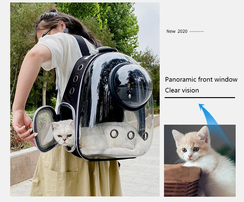 Top Breathable Transparent Pet Backpack for your Cats: Travel in Style