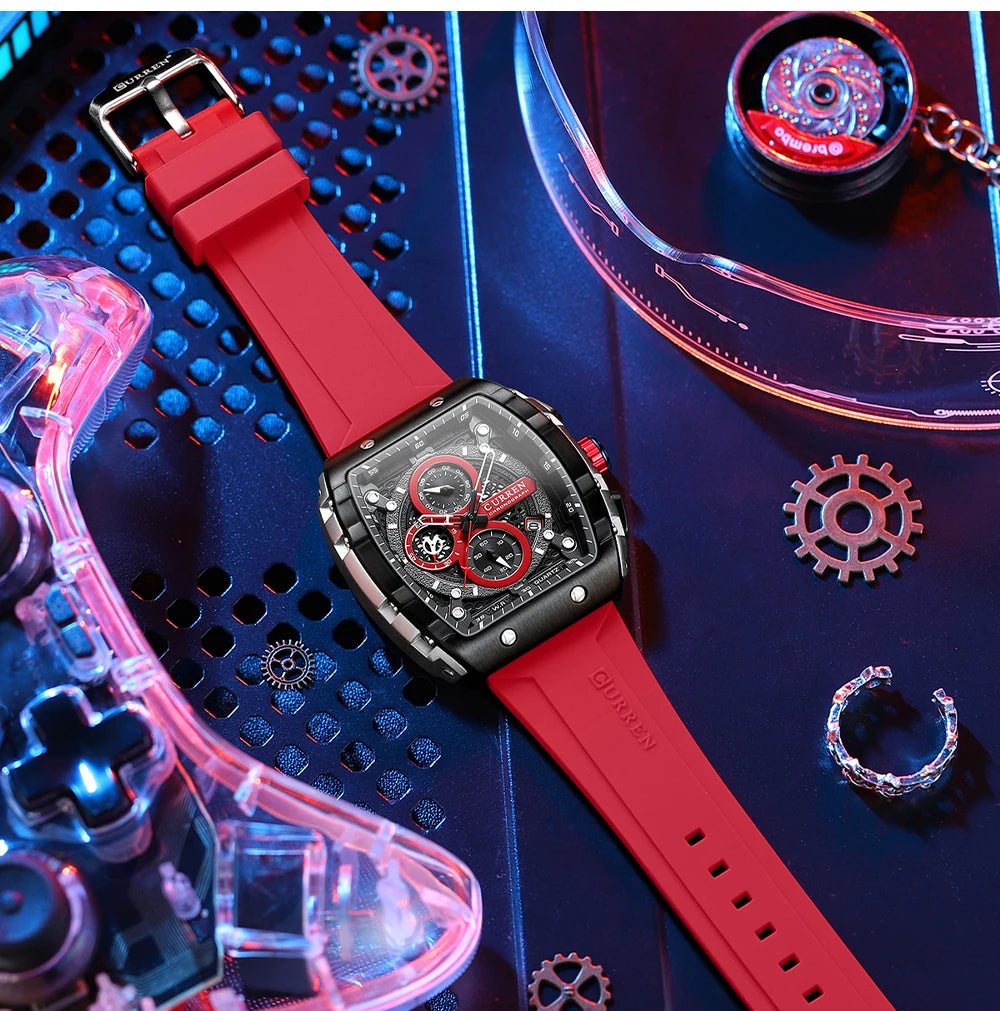 Find the Perfect Men's Luxury Square Quartz Watch: Waterproof & Luminous