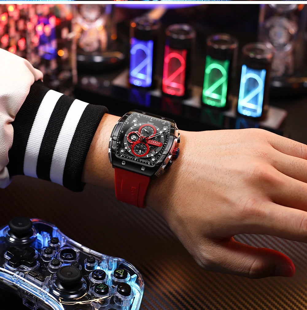 Find the Perfect Men's Luxury Square Quartz Watch: Waterproof & Luminous