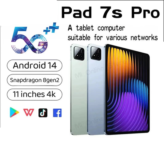 2025 Pad 7S PRO Tablet: Unmatched Power with 20000mAh, 5G Dual WiFi, and Phone Call Capability