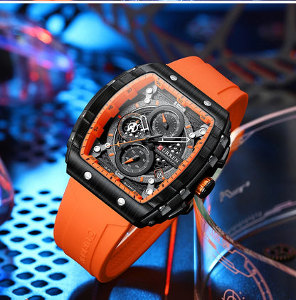 Find the Perfect Men's Luxury Square Quartz Watch: Waterproof & Luminous