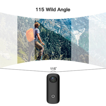 Revolutionize Your Outdoor Adventures: C100 Plus WiFi 4K Action Camera for Bikers