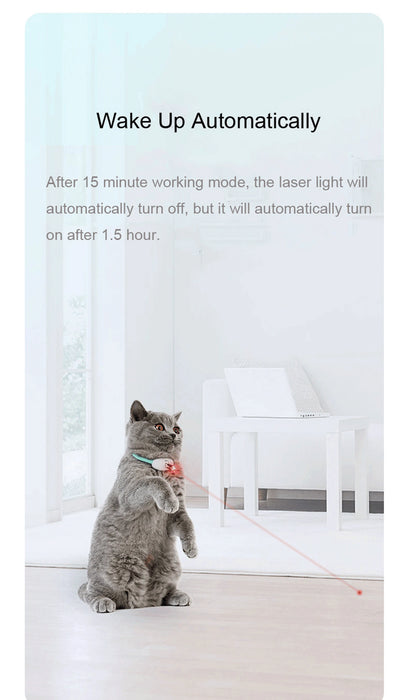 Enhance Your Cat's Playtime with the Smart Laser Teasing Collar