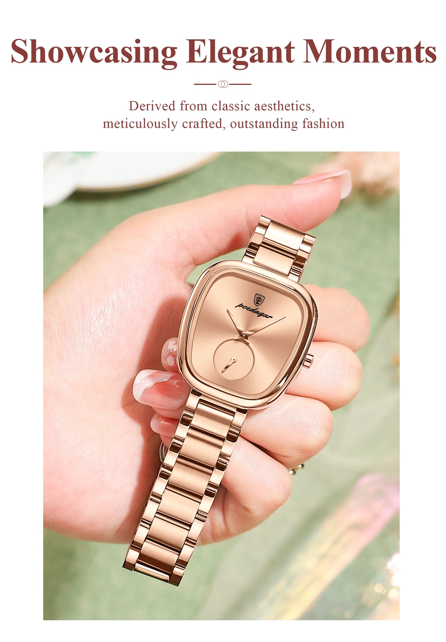 Luxury Ladies Watches: High-Quality Waterproof Stainless Steel Quartz Designs