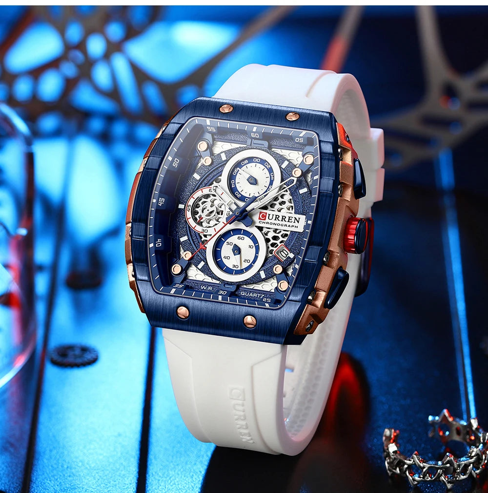 Find the Perfect Men's Luxury Square Quartz Watch: Waterproof & Luminous