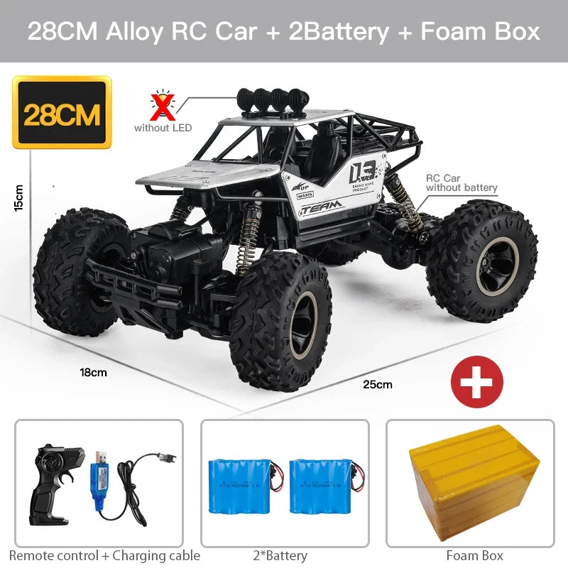 Best 4WD Remote Control Off-Road Trucks with LED Lights for Kids' Gifts