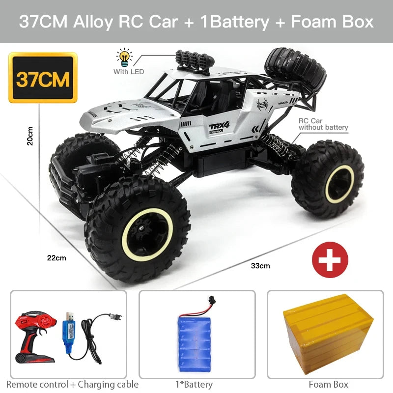 Best 4WD Remote Control Off-Road Trucks with LED Lights for Kids' Gifts