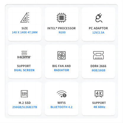 AK2 PLUS MiniPC Review: Intel N100, BT4.2, and Dual Band WiFi5 for Gamers