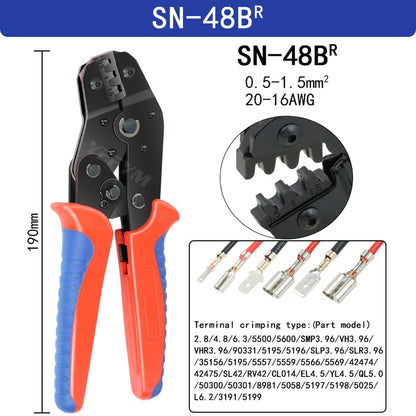 Master Electrical Projects with SN-48BS Crimping Pliers: Multi-Jaw Efficiency