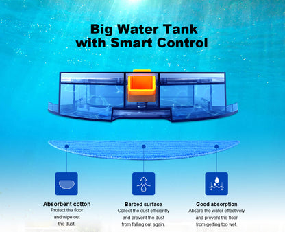 Aspiradora robot LIECTROUX C30B: navegación con mapas de IA, memoria, partición inteligente, succión de 6000 Pa, tanque de agua eléctrico, mopa húmeda