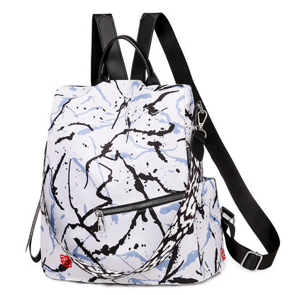 Mochila con estampado Oxford impermeable y antirrobo de alta calidad para mujer 