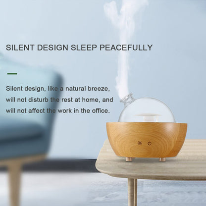 Humidificador difusor de aroma en aerosol de madera con Bluetooth de gran capacidad de 150 ml para el hogar 