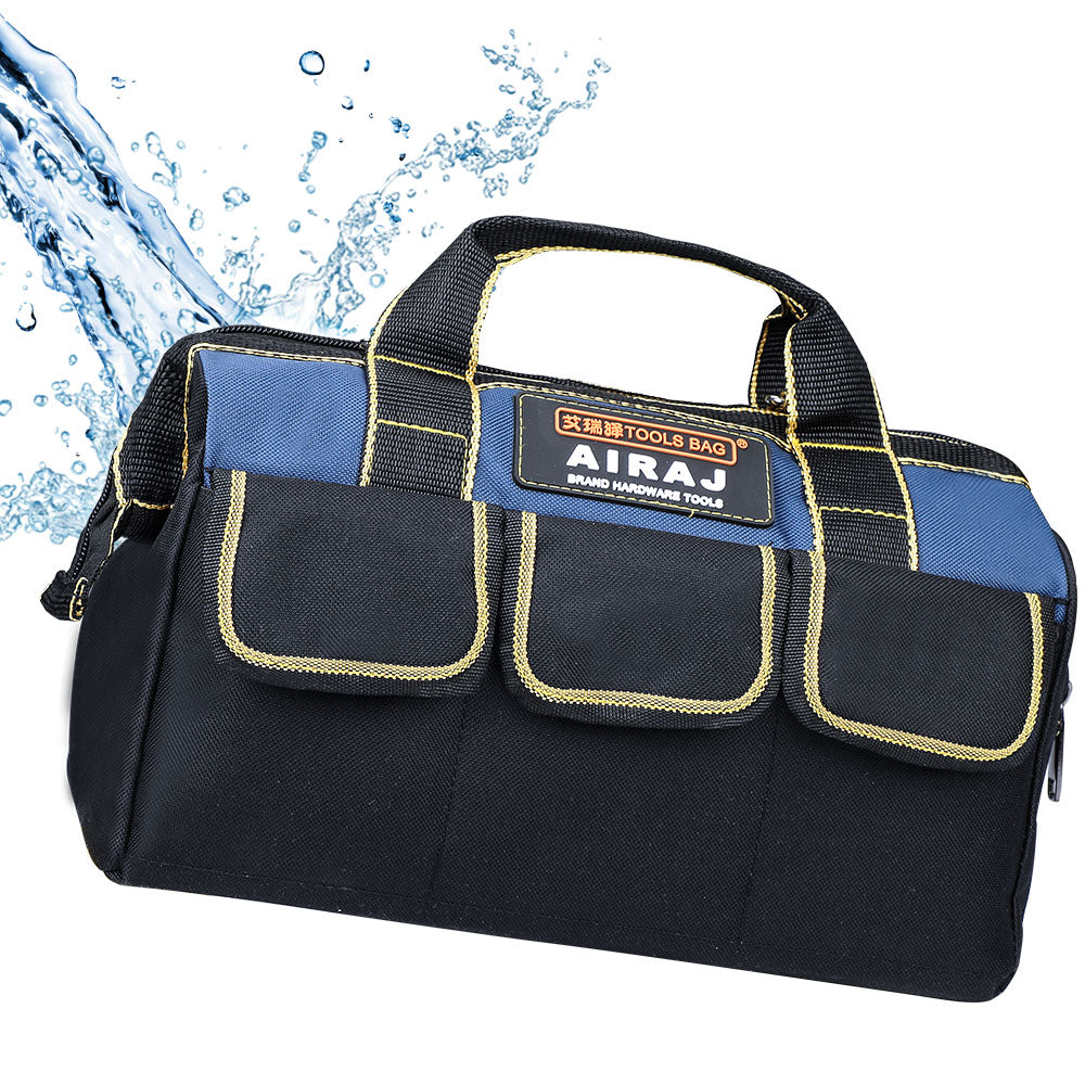 AIRAJ Multi-Function Tool Bag 1680D Oxford Cloth Electrician Bag, Multi-Pocket Waterproof Anti-Fall Storage Bag