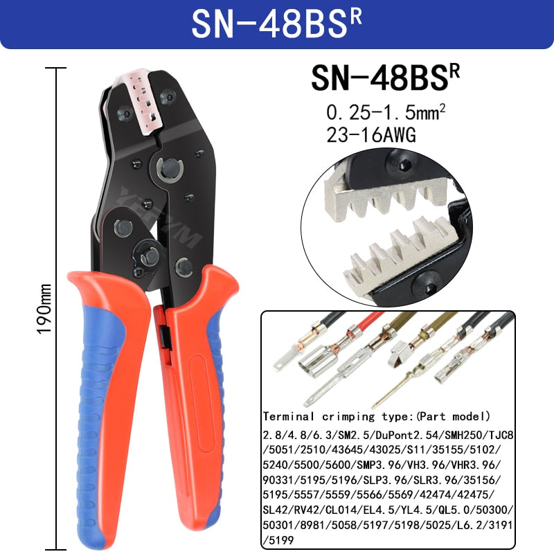 Master Electrical Projects with SN-48BS Crimping Pliers: Multi-Jaw Efficiency