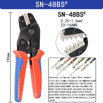 Master Electrical Projects with SN-48BS Crimping Pliers: Multi-Jaw Efficiency