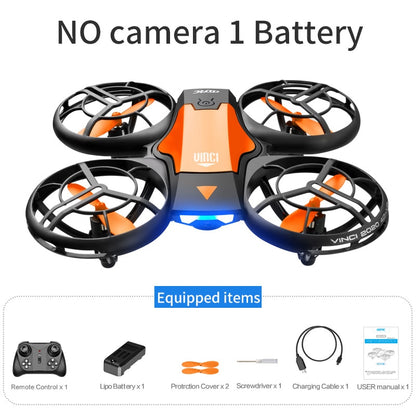 Nouveau mini drone V8 4K 1080P HD caméra WiFi Fpv pression d'air hauteur maintenir pliable quadricoptère RC drone jouet